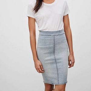 The Castings Denim Pencil Skirt